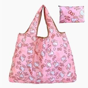 Hello Kitty Large Foldable Shopping Tote Bag